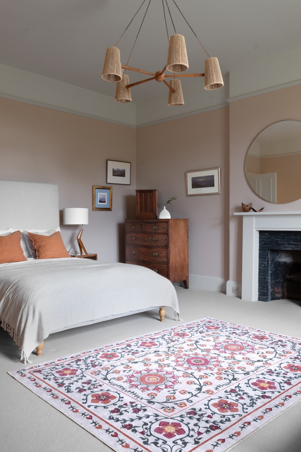 Boutique Holiday Let in a Grade II listed Hall | Bedroom in grade 2 listed hall | Interior Designers